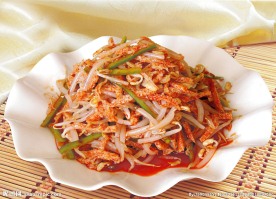 豆芽拌面筋