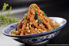 豆芽拌面筋