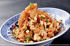 豆芽拌面筋