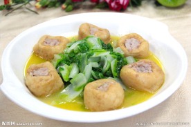 油豆腐烩毛毛菜
