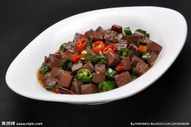 小炒鸭血