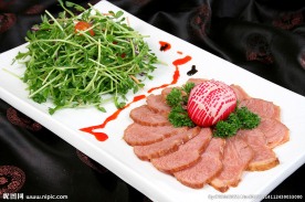鸭胸酿豆苗