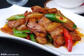 青蒜回锅肉