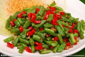 秦椒肉碎刀豆