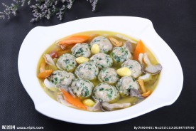 三鲜荠菜肉圆