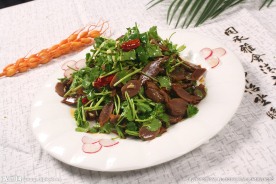 香菜拌鸡胗