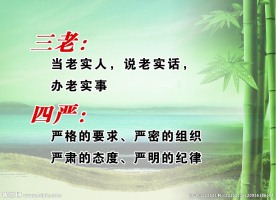 三老四严