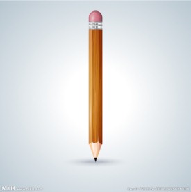 立着的铅笔设计矢量素材