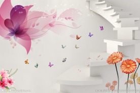 3D楼梯梦幻花