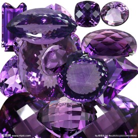 钻石 蓝紫晶 水晶