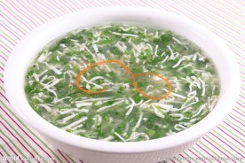 荠菜肉丝豆腐羹