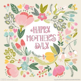 复古花卉背景设计矢量素材