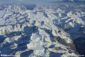 航拍雪山