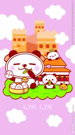 大熊猫在长城