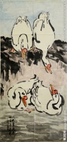 国画鹅