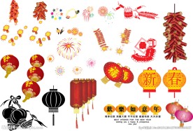 灯笼鞭炮集合