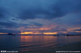 海上夕阳