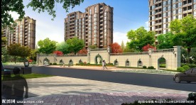 庭院效果图 环境设计 效果图素