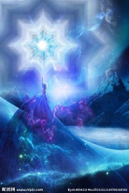 装饰画  油画 冰晶