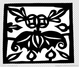 招财招福剪纸纹样