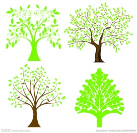 装饰树矢量素材