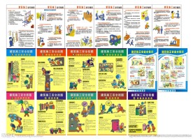 工地安全漫画