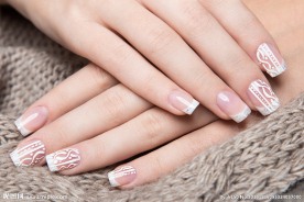 法式小清新美甲