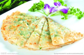 韭菜虾皮饼