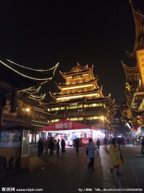 夜晚的苏州古镇