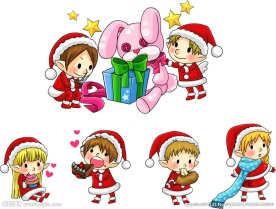 圣诞节卡通儿童