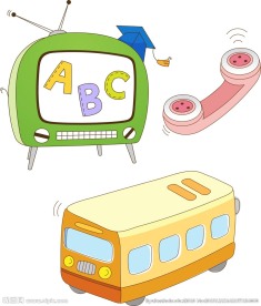 卡通电视 电话机