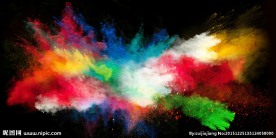 彩色爆炸烟雾