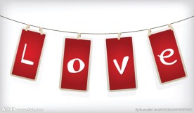 LOVE吊牌矢量素材