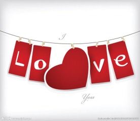 LOVE吊牌矢量素材
