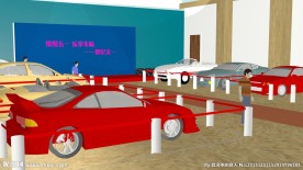 车展模型 车展布局图