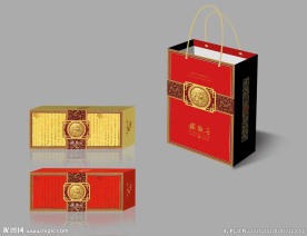 烟条茶包装（展开图）图片
