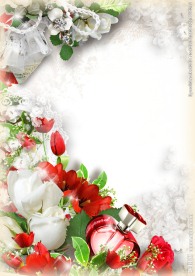 高清鲜花相框装饰框架