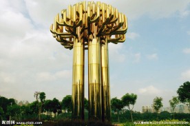 园林雕像 团结力量