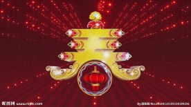喜庆佳节灯笼闹春视频VJ素材