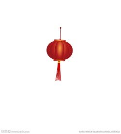 微风吹动的红灯笼