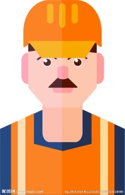 卡通消防员矢量图