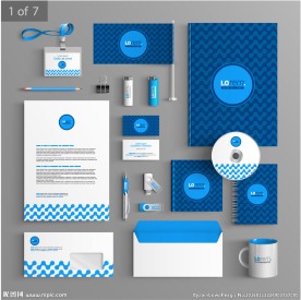 蓝色大气VI设计