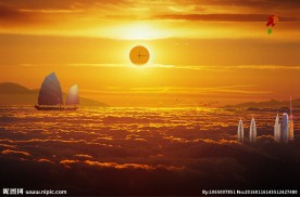 夕阳背景