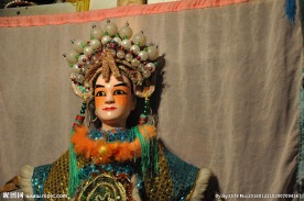 粤西木偶戏  花旦女将