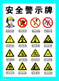 安全警示牌