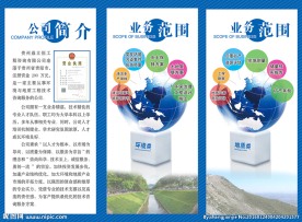 地质三折页