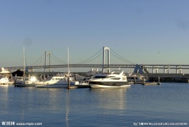 大连星海湾海滨夕阳风光