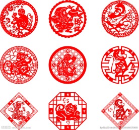 2016年猴年剪纸