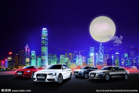 汽车夜景视觉