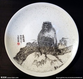 刻瓷艺术  刻瓷作品